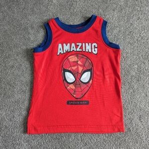 Marvel Spiderman red tank top boys 2T